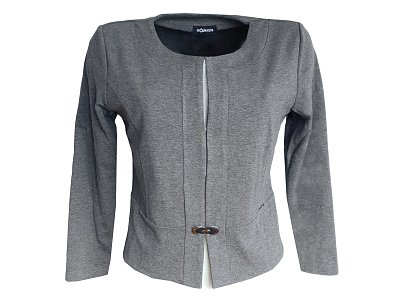 Šedé bolerko s dlouhým rukávem - vel.40